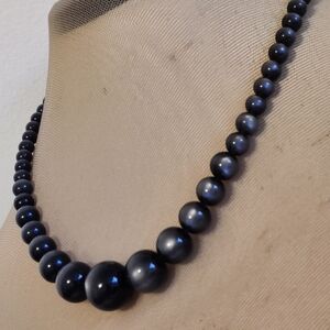 Vintage 60s Moonglow Lucite Beads Necklace